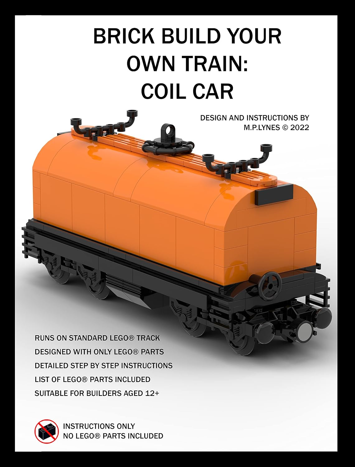 ler totalmente BRICK BUILD YOUR OWN TRAIN: COIL CAR (English Edition)