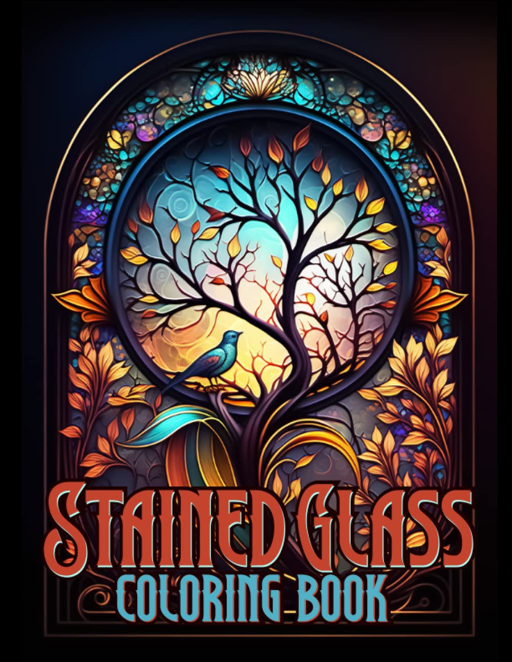 Stained Glass Coloring Book: A relaxing coloring book for Adults and Teens | with 40 unique and beautiful Stained Glass Designs like Birds, Flowers,... Images for Stress Relief & Creativity baixar o livro de graça