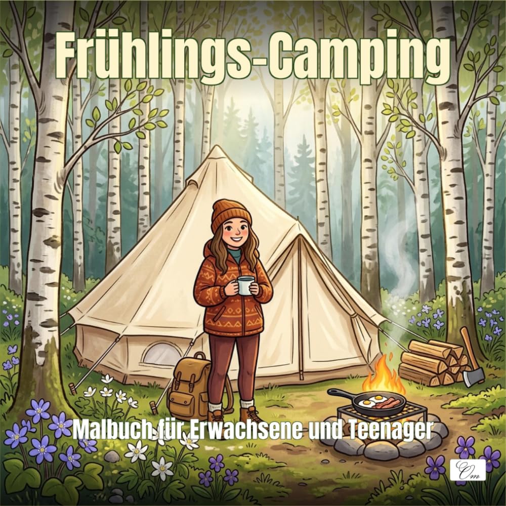 Spring Camping — Frühlings-Camping — Malbuch für Erwachsene und Teenager: 60 Ausmalbilder: Glockenzelte, Lagerfeuer, Wildblumenwiesen, Waldseen & Van... Erwachsene und Jugendliche (German Edition) baixar o livro de graça