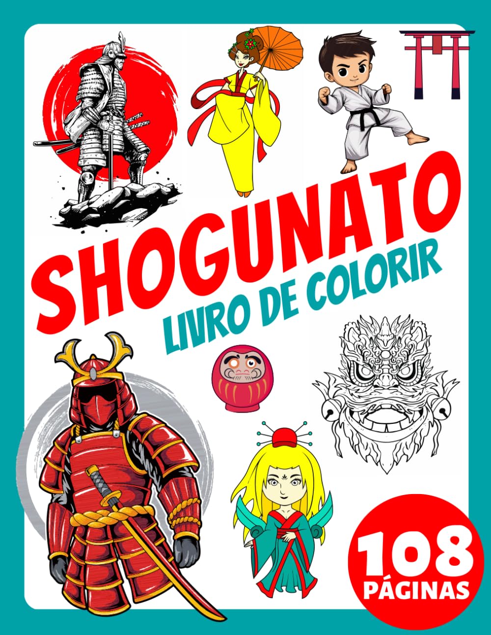 Livro de Colorir Shogunato para Crianças, Idosos e Adultos Iniciantes: Mais de 100 páginas simples e grandes: descubra a essência do Japão durante o... Santuários e Bonsai (Portuguese Edition) baixar livro de graça