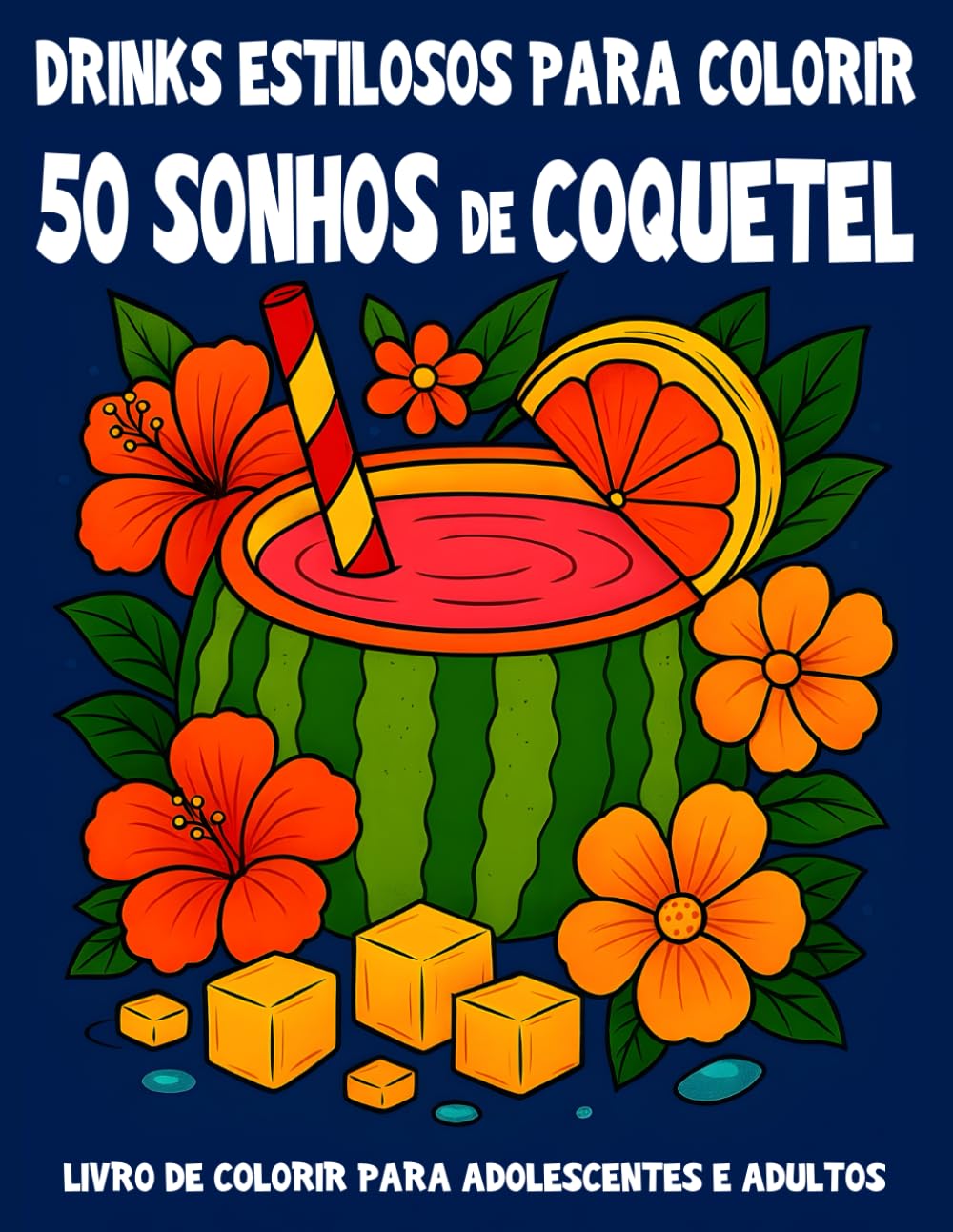 capítulo por capítulo baixar Sonhos de Coquetel – 50 drinks elegantes para colorir para adultos: Ilustrações expressivas com frutas tropicais, cenas de bar e vibrações tiki — para... de colorir e quebra-cabeças para adultos)