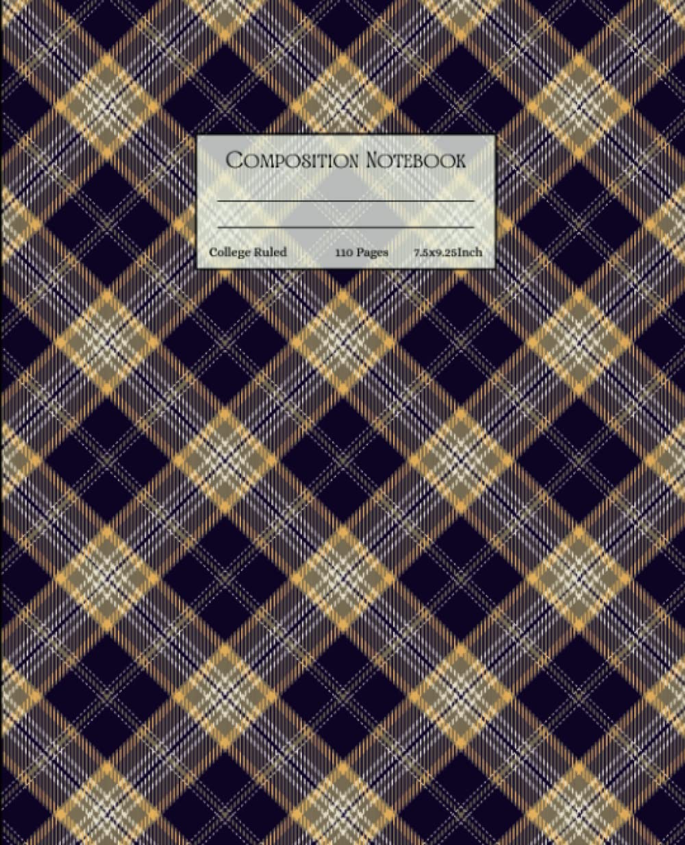 Must Have Tartan Notebook, 110 College Ruled Pages, Composition Notebook for Journaling, Writing Diary And Taking Notes baixar livro de graça
