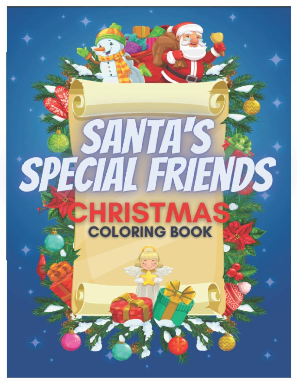 Christmas Coloring Book: SANTA'S SPECIAL FREENDS,Age 4-8,8-12,Simple and Beautiful Images,8.5''*11'' size 50 pages to color baixar o livro de graça
