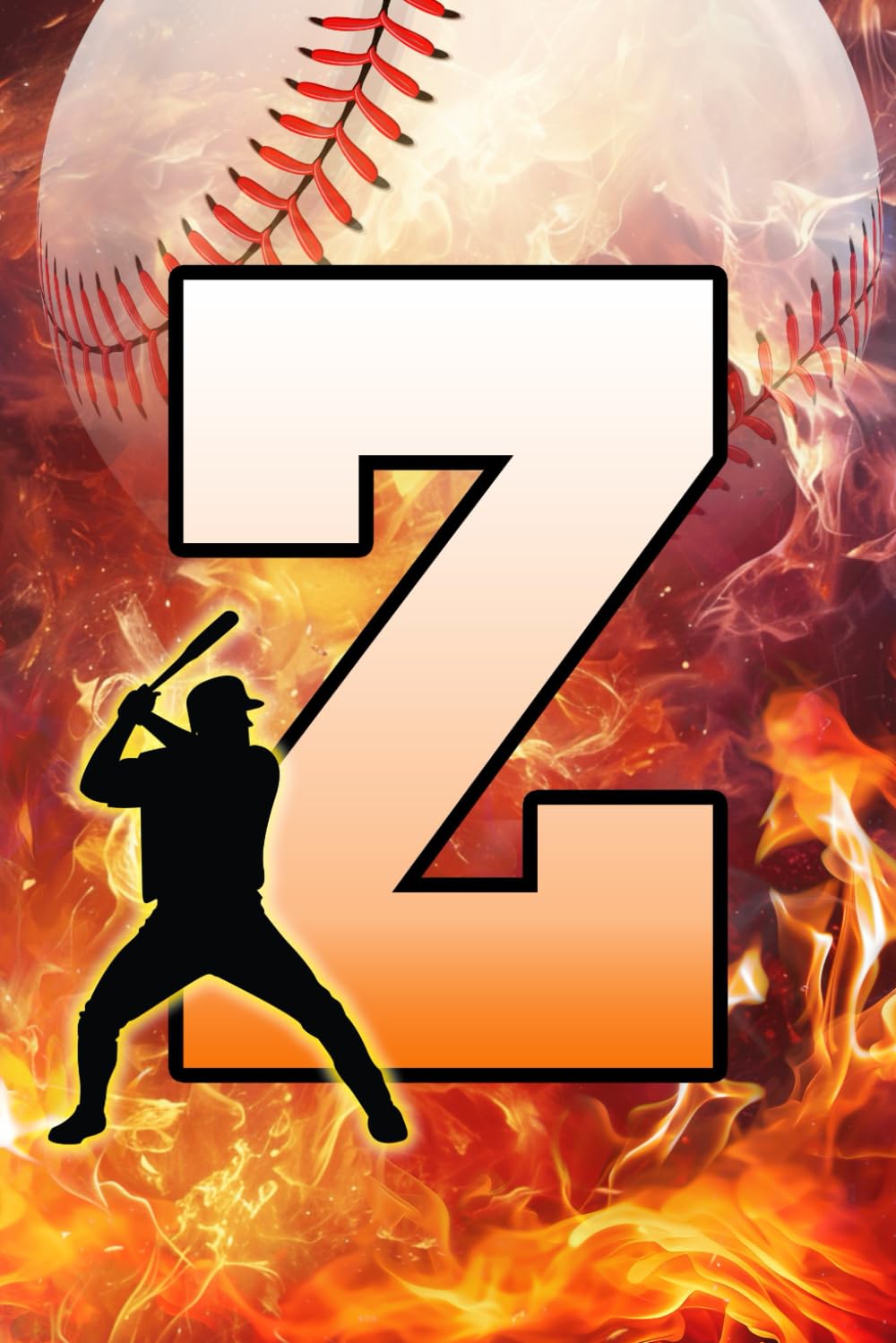 Z: Letter "Z" Initial Baseball Player and Fire Flames Personalized Name Monogram Notebook - College-Ruled Personal Journal, Writing Pad, or Diary for Baseball Fans - 110 Pages, 6x9 baixar o livro de graça