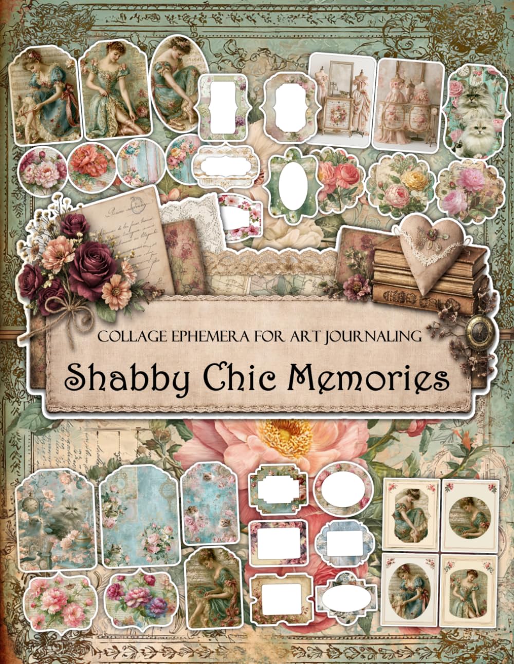 capítulo por capítulo baixar Shabby Chic Memories Ephemera Book: Junk Journal Papers, ATC Cards, Tags, Frames, Labels & Cut-Out Elements for Scrapbooking, Collage Art and Paper Crafts