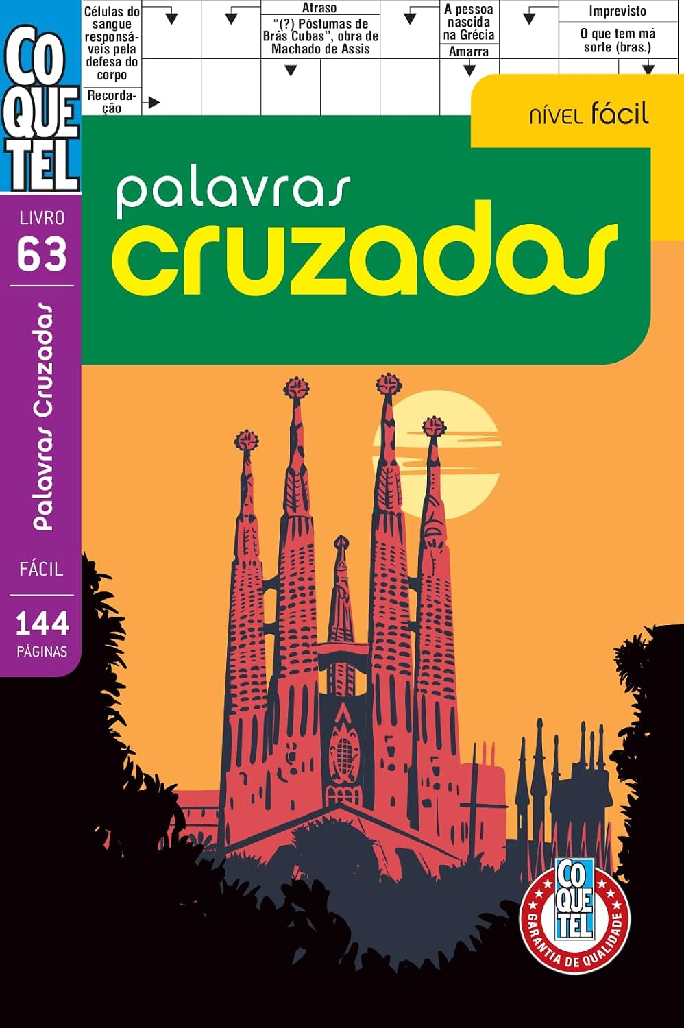 ler totalmente Livro Coquetel Palavras Cruzadas Nível Fácil Ed 63