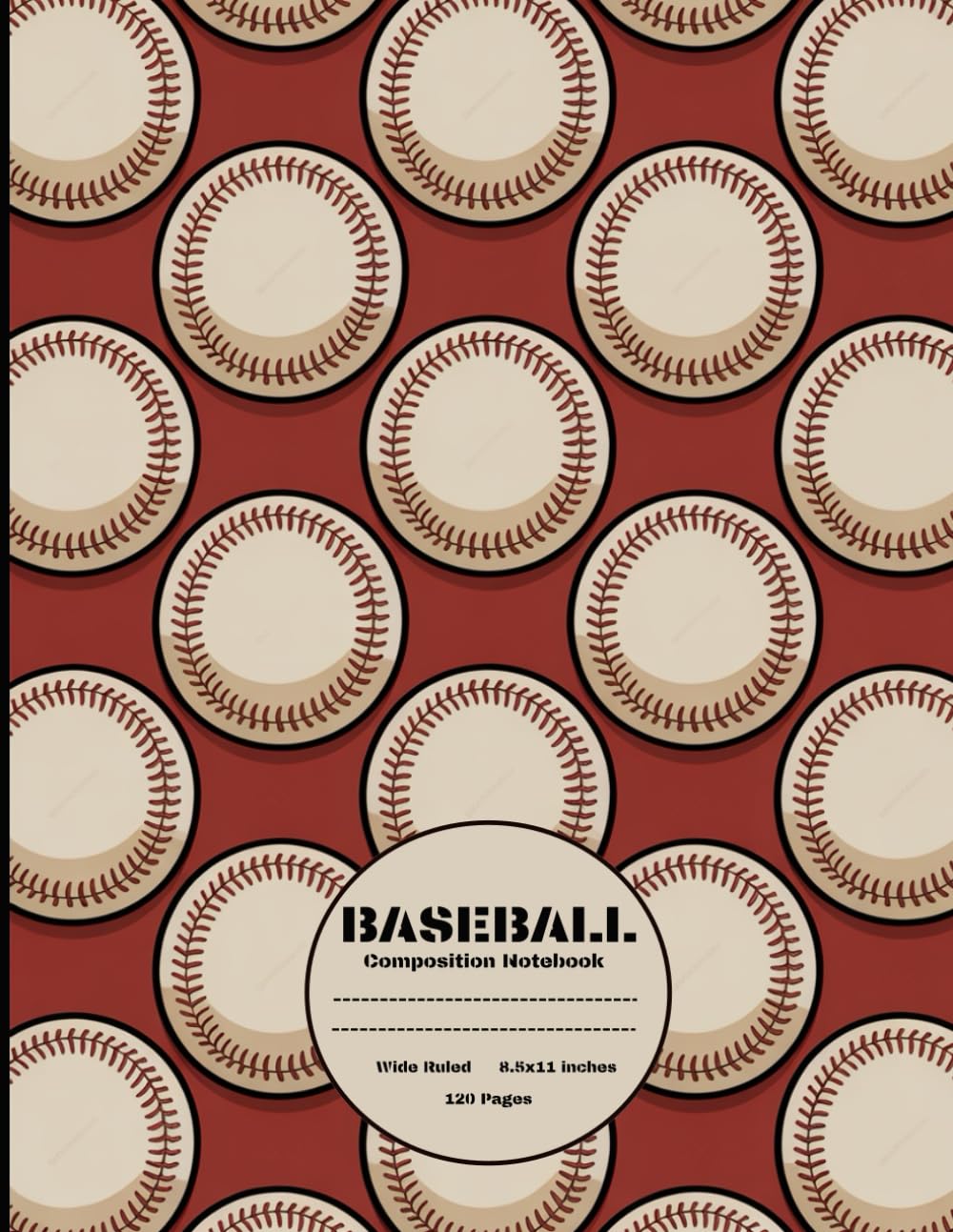 ler totalmente Baseball Composition Notebook: Wide Ruled Journal, Diary or Sketchbook, Notebook for Kids, Students and Teens, Perfect for School, College, Work and Home for Whiting, Journaling and Note