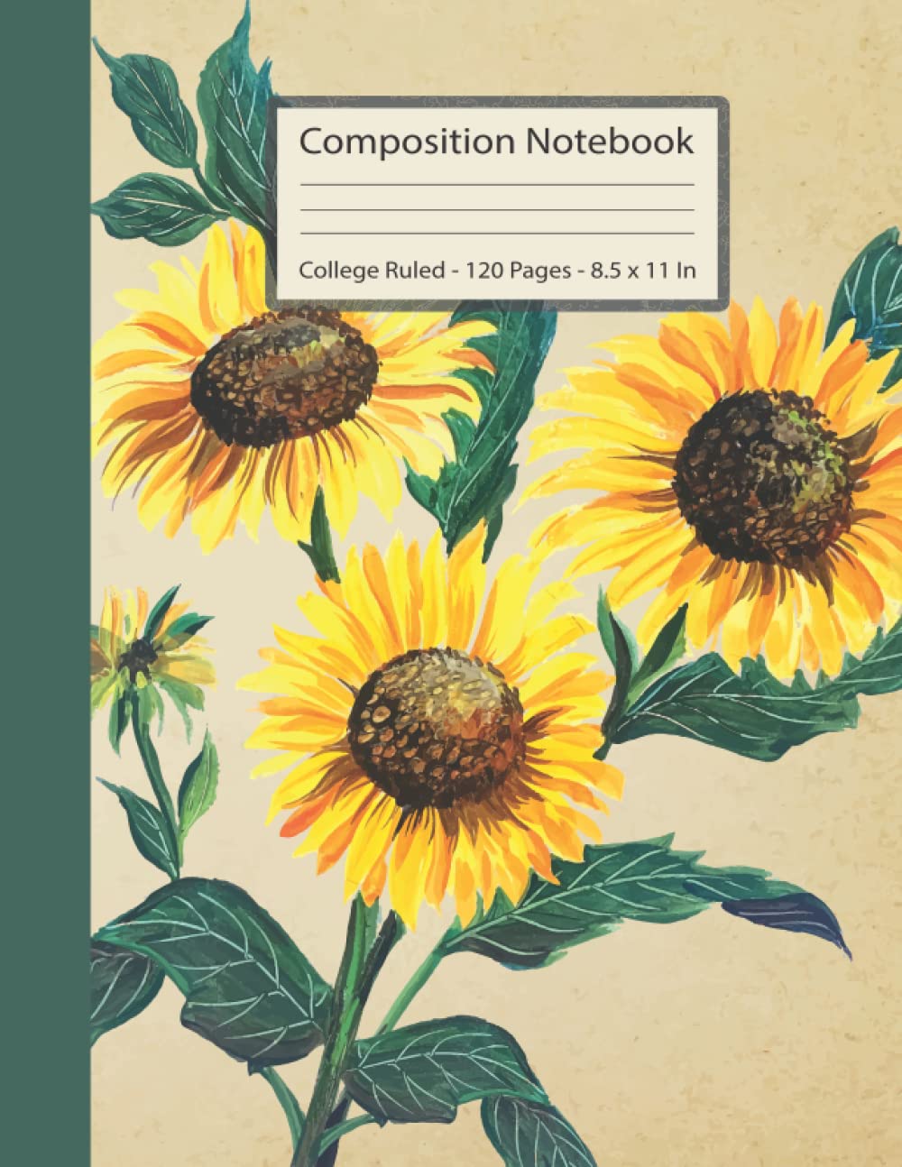ler totalmente Sunflower Composition Notebook College Ruled: Beautiful Sunflower Illustration Journal For Teens, Girls, Young Adults And Women | Size- 8.5 X 11 In | 120 Pages | Wide Lined For Sunflower Lovers