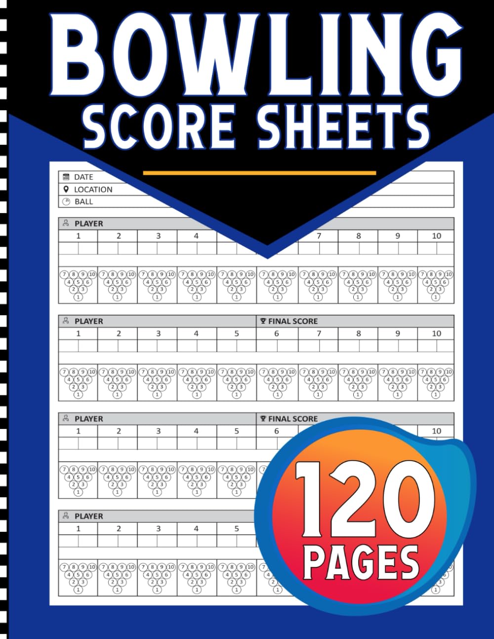 Bowling Score Sheets: Keep Track of Your Game Stats & Improvement baixar o livro de graça