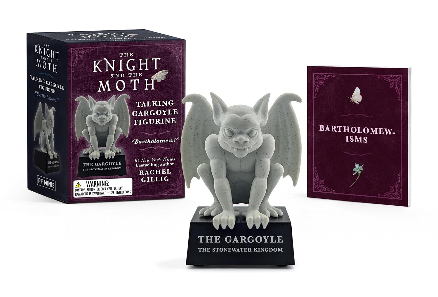 capítulo por capítulo baixar The Knight and the Moth Talking Gargoyle Figurine: Bartholomew! (from the Stonewater Kingdom Duology by Rachel Gillig)