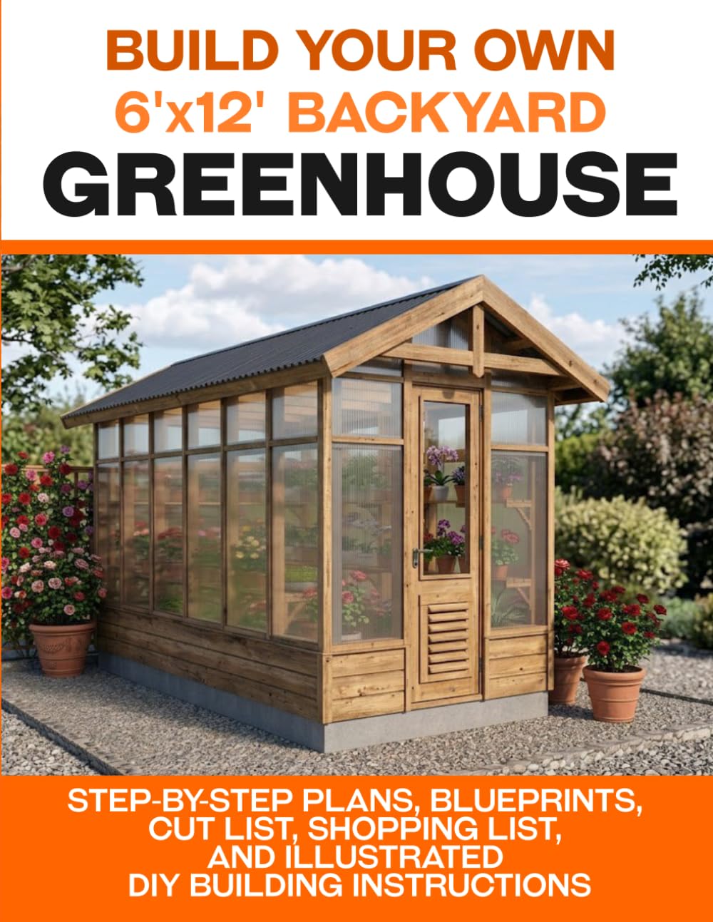 6x12 DIY Greenhouse Plans: A Step-by-Step Guide to Building a Backyard Greenhouse with 3D Illustrations, Blueprints, Material Lists, and Cut Lists baixar livro de graça