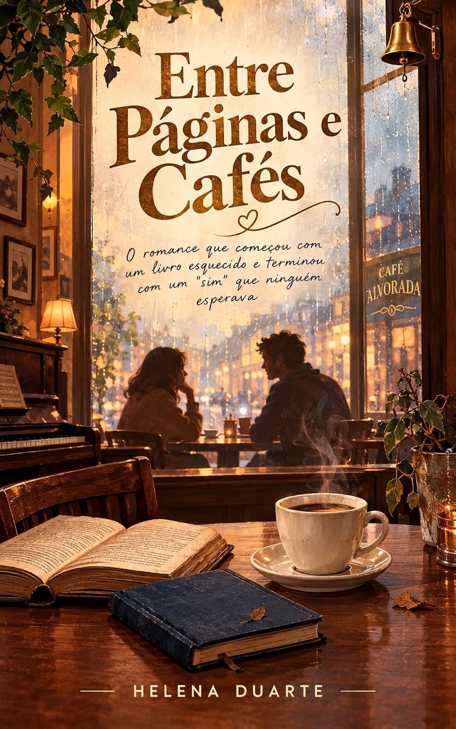 ler totalmente "ENTRE PÁGINAS E CAFÉS": O romance que começou com um livro esquecido e terminou com um "sim" que ninguém esperava