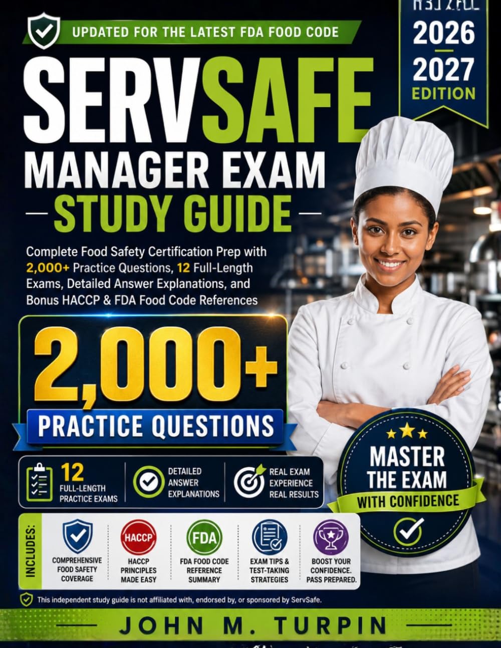 capítulo por capítulo baixar ServSafe Manager Exam Study Guide 2026–2027: Complete Food Safety Certification Prep with 2,000+ Practice Questions, 12 Full-Length Exams, Detailed... Code References — Pass on Your First Attempt