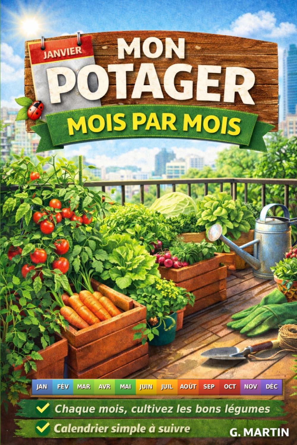 capítulo por capítulo baixar MON POTAGER MOIS PAR MOIS: Le calendrier simple pour cultiver sur un balcon toute l’année (Jardinage Facile) (French Edition)