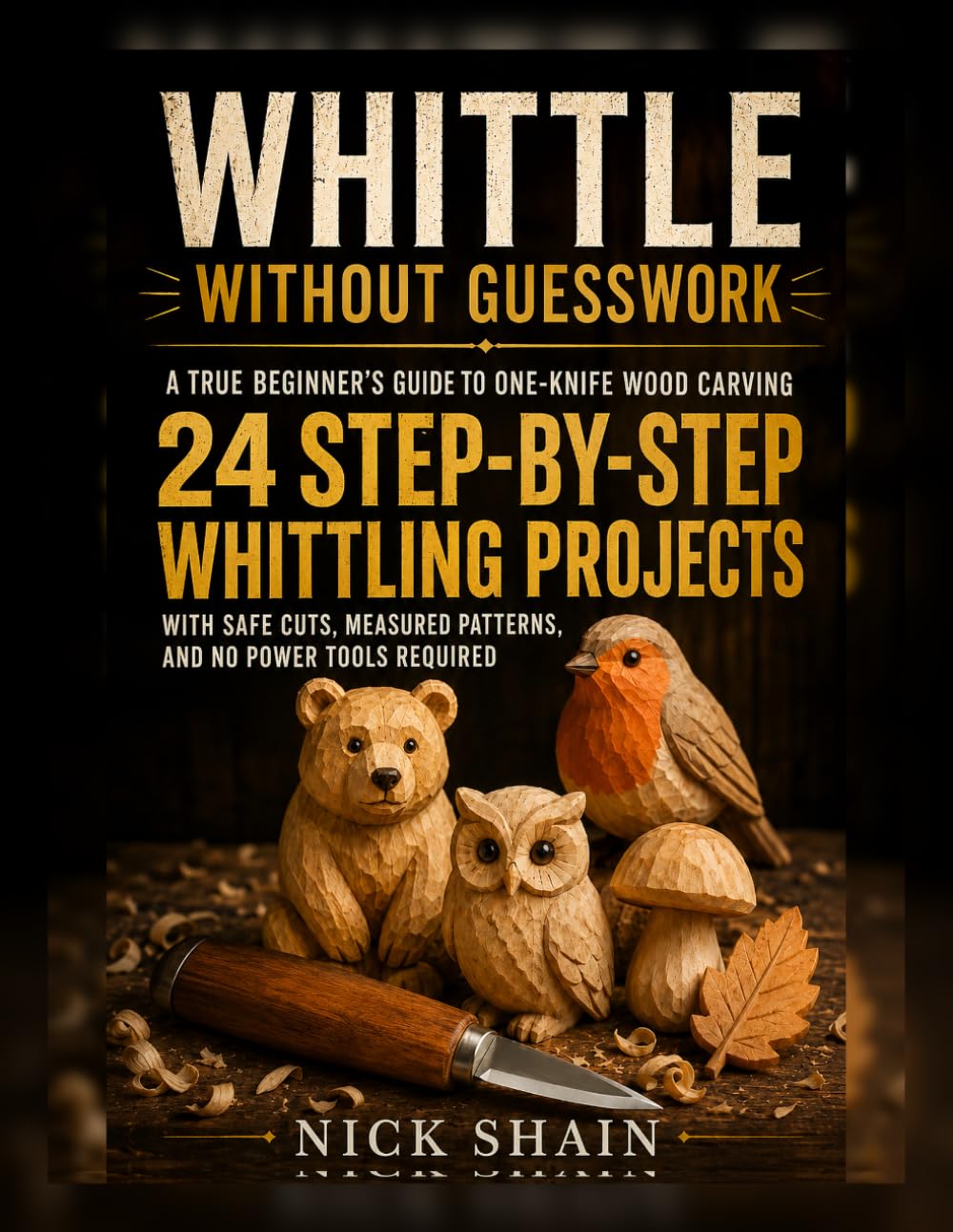 Whittle Without Guesswork: A True Beginner’s Guide to One-Knife Wood Carving with Safe Cuts, Measured Patterns, and 24 Step-by-Step Whittling Projects—No Power Tools Required baixar o livro de graça