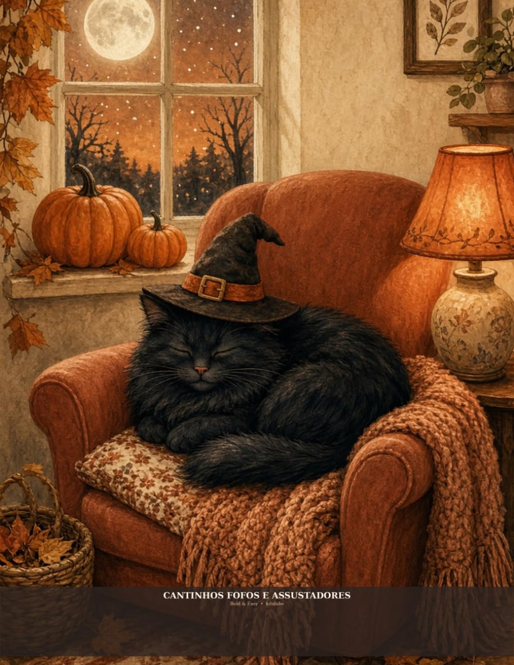 Cantinhos Fofos e Assustadores: Livro de Colorir Bold & Easy para Adultos e Adolescentes — Cenas cozy de outono e Halloween (Cantinhos Cozy para Colorir) (Portuguese Edition) baixar livro de graça