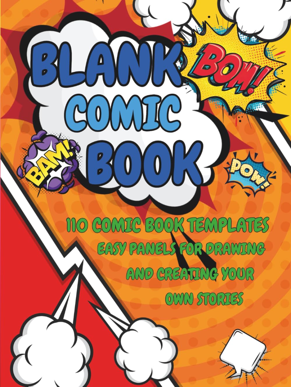 capítulo por capítulo baixar Blank Comic Book for Teens: 110 Comic Book Templates with Easy Panels for Drawing, Sketching, and Create Your Own Stories