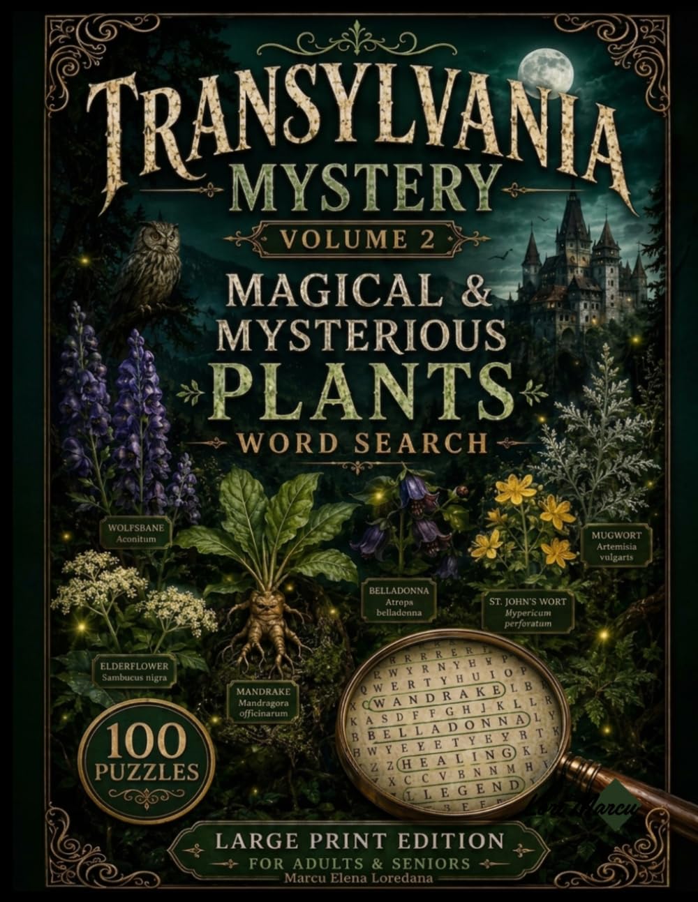 capítulo por capítulo baixar Transylvania Mystery: Vol. 2: Magical & Mysterious Plants Word Search | Large Print Puzzle Book for Adults & Seniors