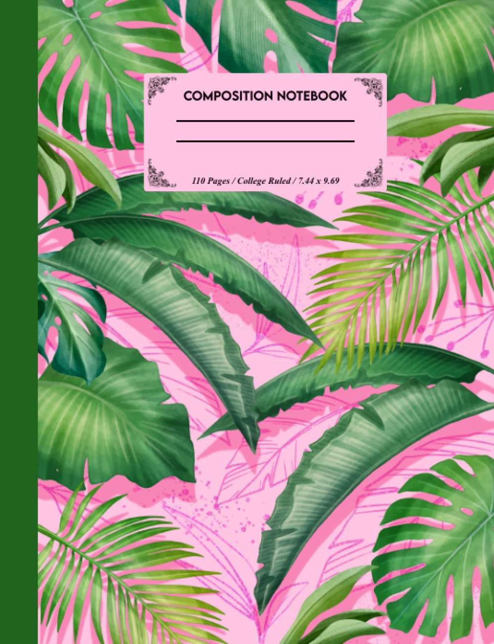 Green Tropical Plants Notebook: Wide Ruled Paper Notebook Diary Journal | Beautiful Green Tropical Plants and Trees | Wide Ruled 110 White Pages | Great For Students, Kids And Adults baixar o livro de graça