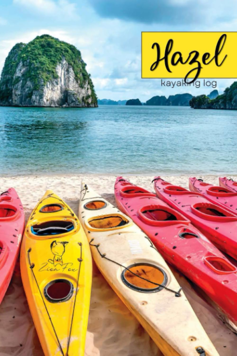 Hazel - Kayaking Log: record/track 99+ kayaking trips in this personalized notebook
