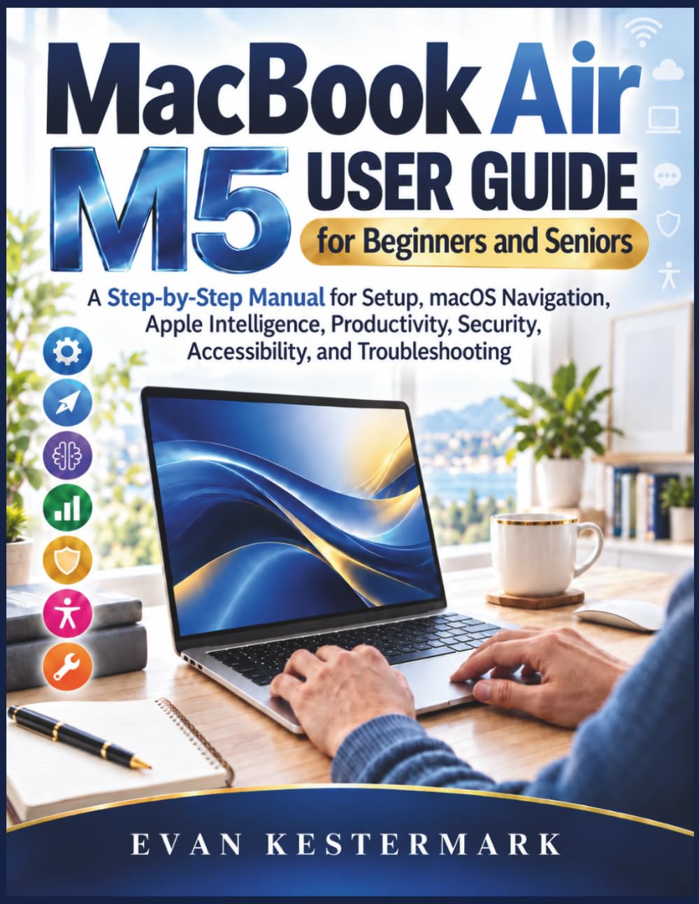 MACBOOK AIR M5 USER GUIDE FOR BEGINNERS AND SENIORS: A Step-by-Step Manual for Setup, macOS Navigation, Apple Intelligence, Productivity, Security, Accessibility, and Troubleshooting baixar livro de graça