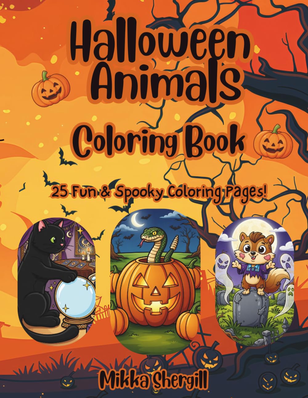 ler totalmente Halloween Animals Coloring Book: A Spooktacular Coloring Adventure
