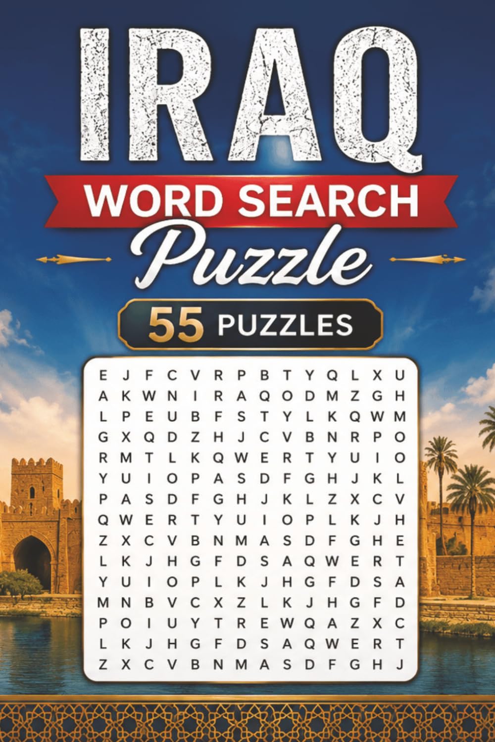 ler totalmente Iraq Word Search Puzzle: 55 Puzzles Word Search about Iraq and More | 6x9 inches, 110 pages | Gift for Iraq & Countries Lover