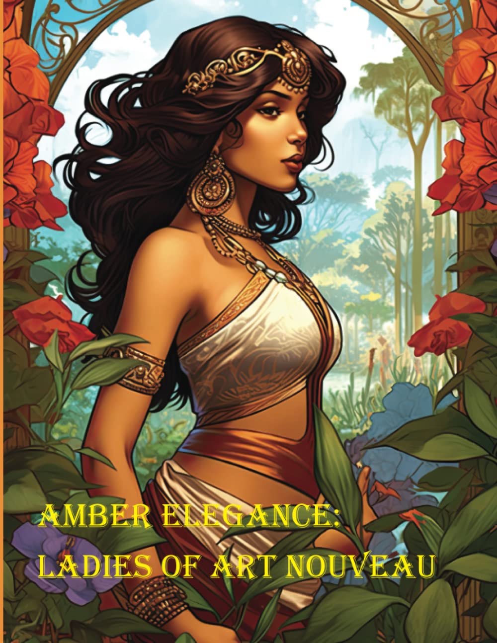 capítulo por capítulo baixar Amber Elegance: Ladies of Art Nouveau (Timeless Grace: Women in Art Coloring Books)