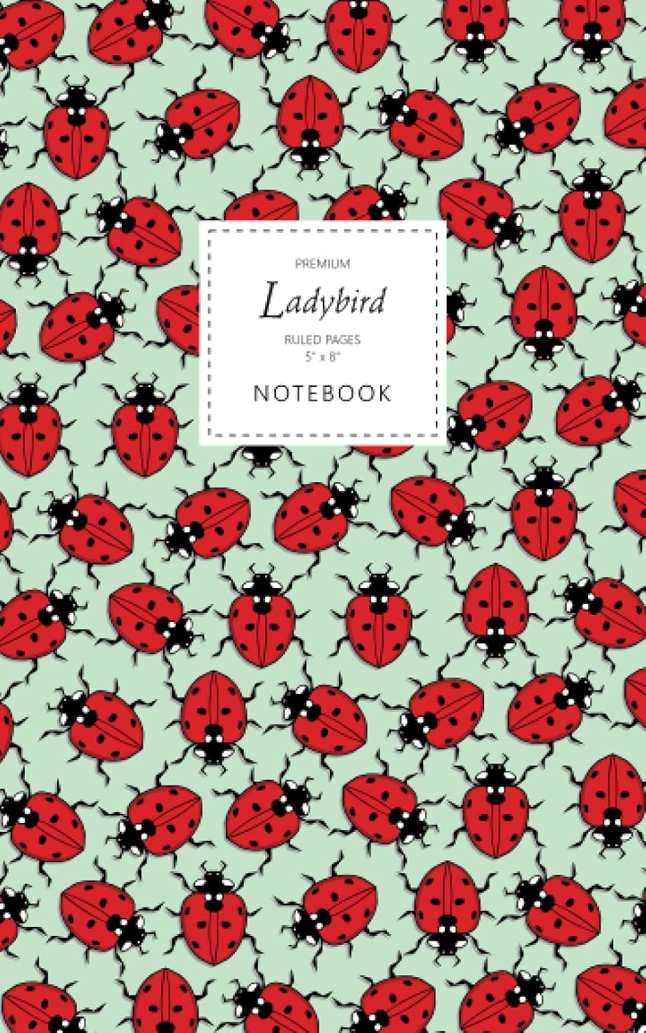 Ladybird Notebook - Ruled Pages - 5x8 - Premium: (Spring Green Edition) Fun notebook 96 ruled/lined pages (5x8 inches / 12.7x20.3cm / Junior Legal Pad / Nearly A5) baixar livro de graça