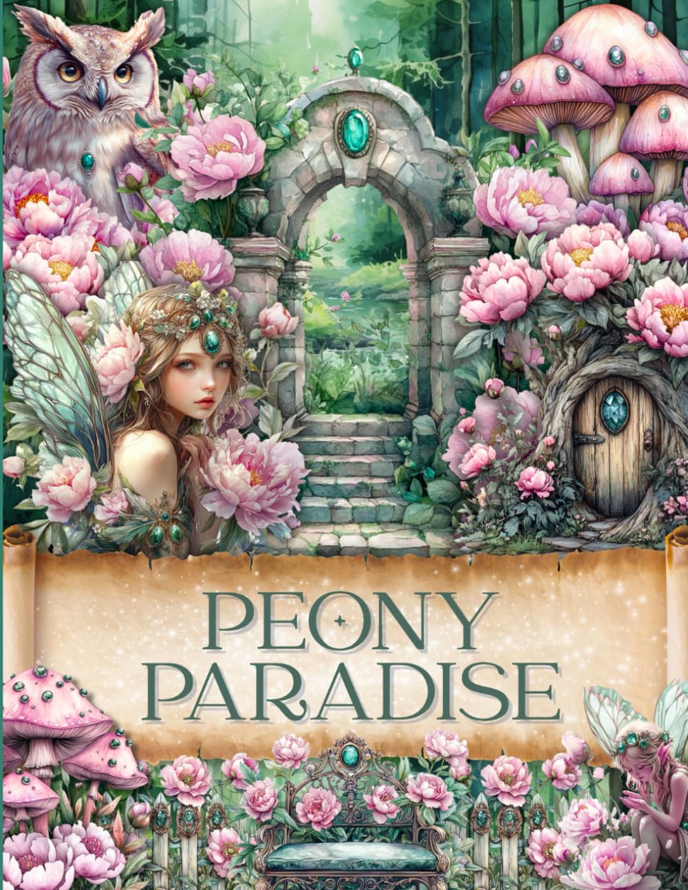 Peony Paradise Cut and Collage Ephemera Book: 200 High-quality Images of magical floral Fairy Garden for Scrapbooking, Journaling, Collage Art, Mixed Media and more baixar o livro de graça