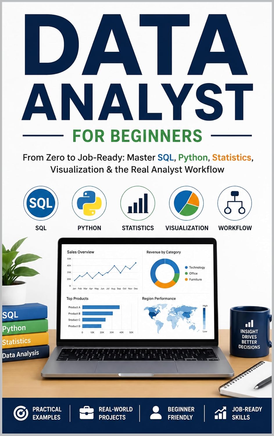 ler totalmente DATA ANALYST FOR BEGINNERS:: Master SQL, Python, Statistics, Visualization & the Real Analyst Workflow (English Edition)