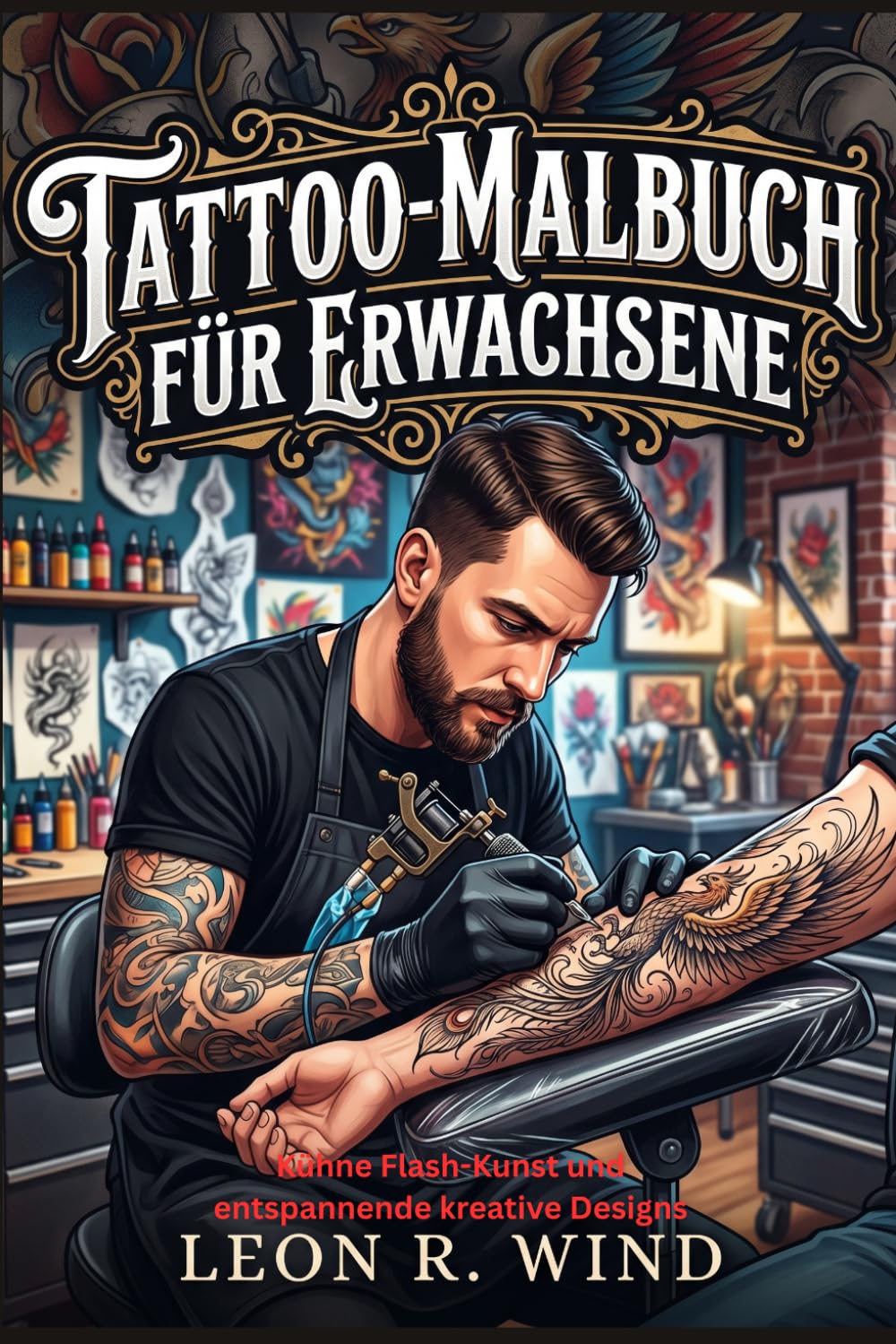 Tattoo-Malbuch für Erwachsene: Kühne Flash-Kunst und entspannende kreative Designs (German Edition) baixar o livro de graça