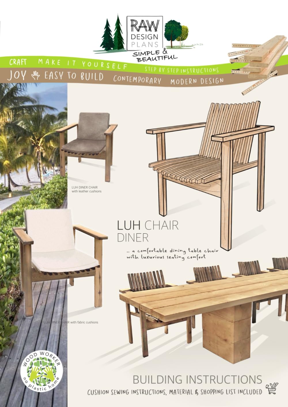 capítulo por capítulo baixar LUH DINER CHAIR: RAW DESIGN PLANS - DIY wood worker plans (German Edition)