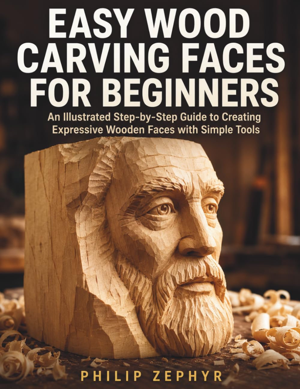 Easy Wood Carving Faces for Beginners: An Illustrated Step-by-Step Guide to Creating Expressive Wooden Faces with Simple Tools baixar livro de graça
