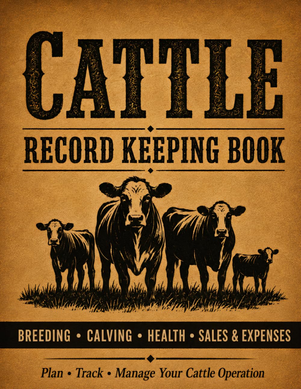 Cattle Record Keeping Book: Livestock Management Log for Breeding, Calving, Herd Health, Sales, Expenses, and Cow Production Records baixar livro de graça