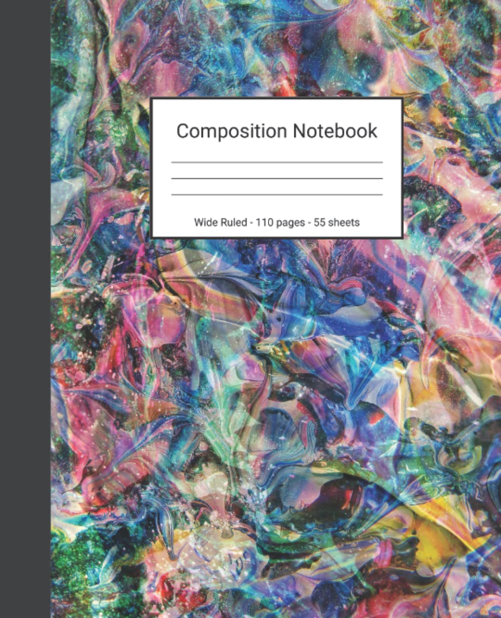 capítulo por capítulo baixar Composition Notebook: Wide Ruled Paper Notebook Journal - Pretty Colorful Abstract Art - Blank Wide Lined Workbook