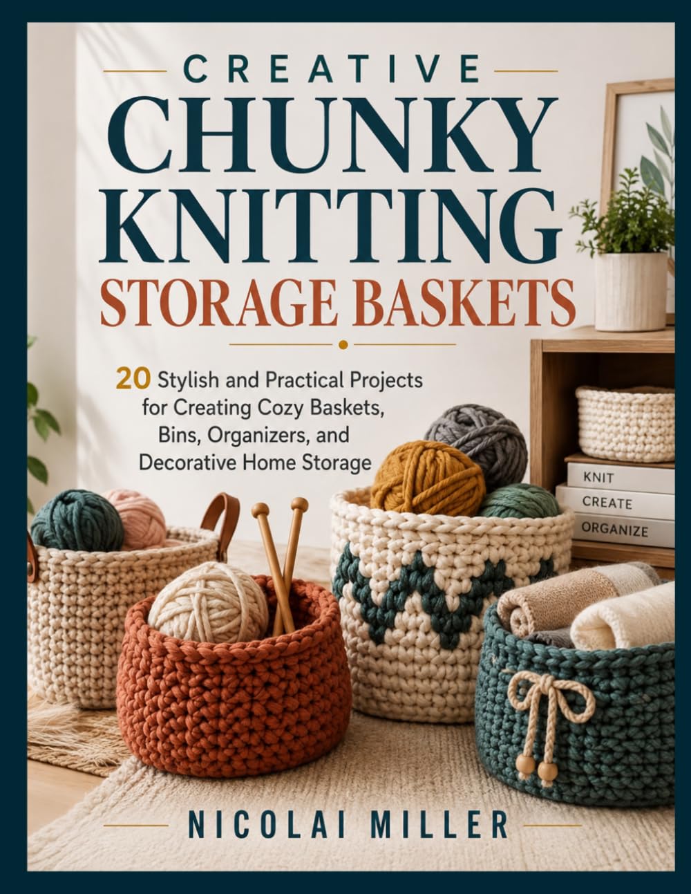 CREATIVE CHUNKY KNITTING STORAGE BASKETS: 20 Stylish and Practical Projects for Creating Cozy Baskets, Bins, Organizers, and Decorative Home Storage baixar livro de graça