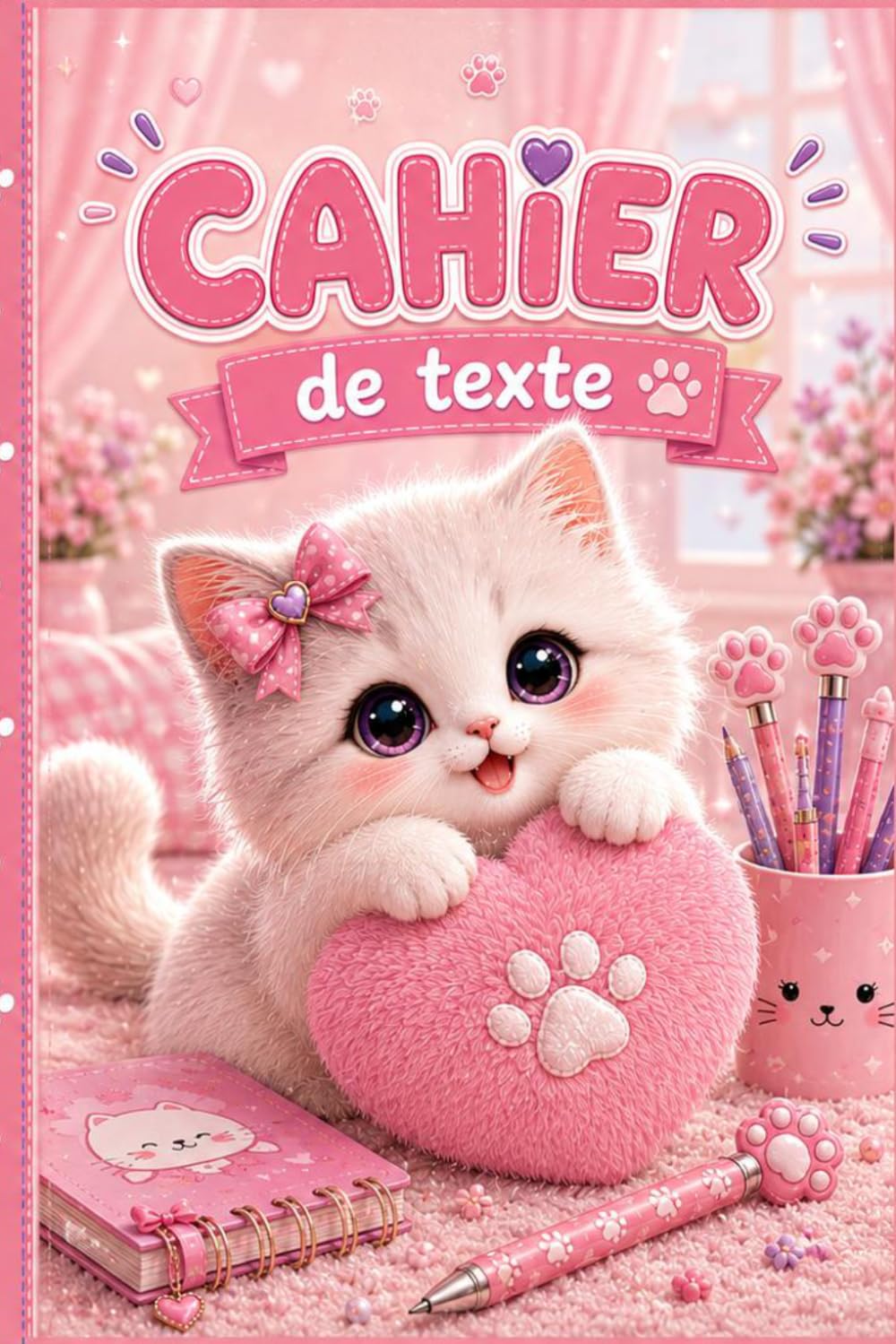 capítulo por capítulo baixar CAHIER DE TEXTE 2026 2027: Kawaii Chat- pour enfant en Primaire | CP, CE1, CE2, CM1, CM2 | Intérieur en Couleurs - 120 pages (French Edition)