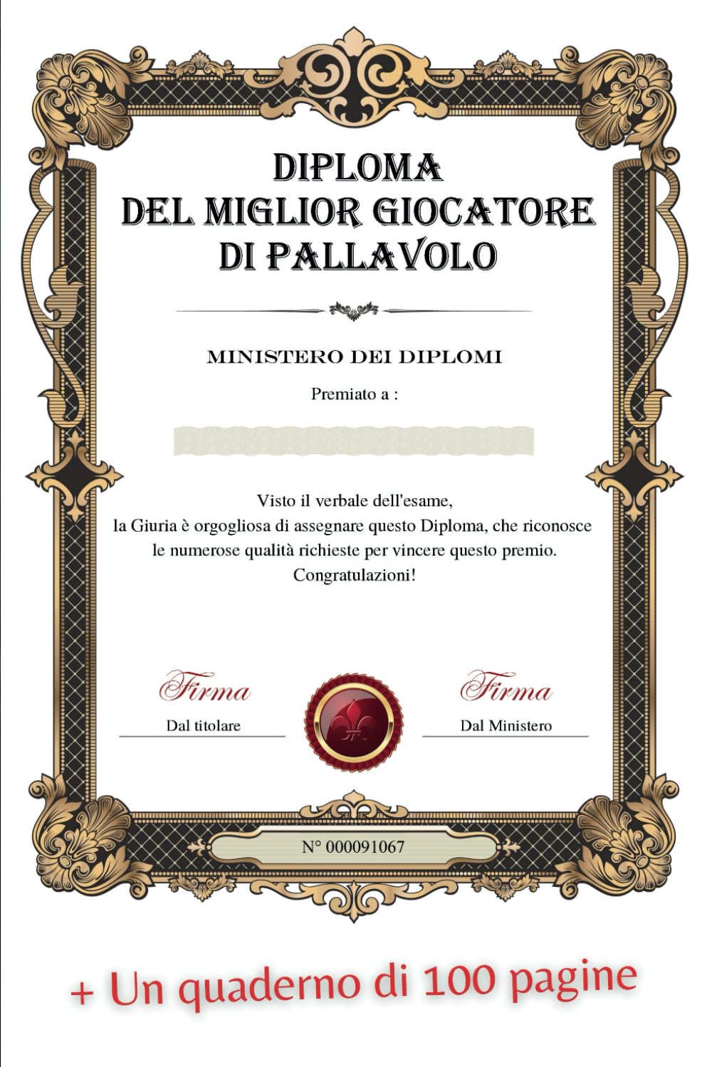 Diploma del Miglior Giocatore di Pallavolo: Idea regalo (Italian Edition) baixar o livro de graça