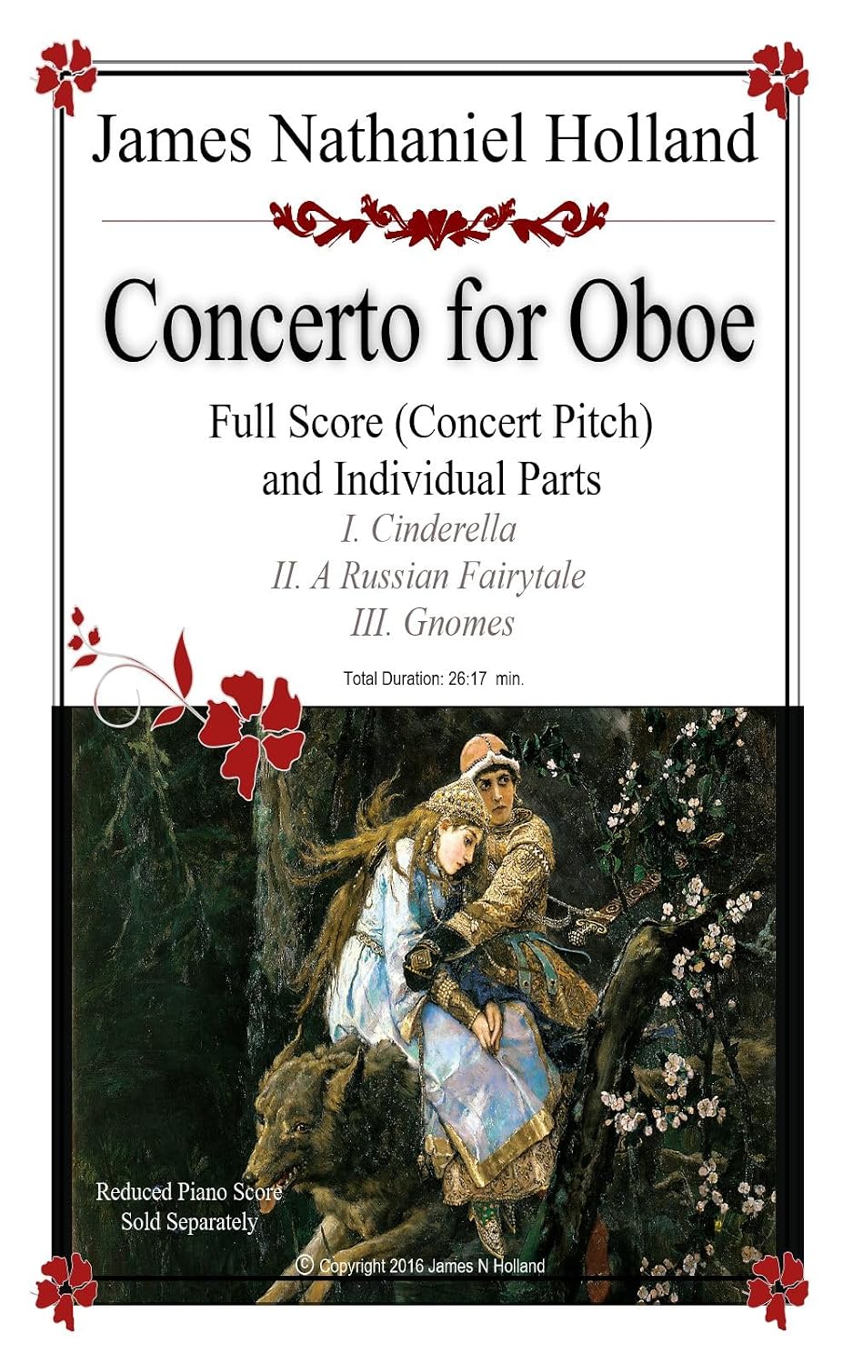 ler totalmente Concerto for Oboe Full Score and Individual Parts (Woodwind Music by James Nathaniel Holland Book 9) (English Edition)