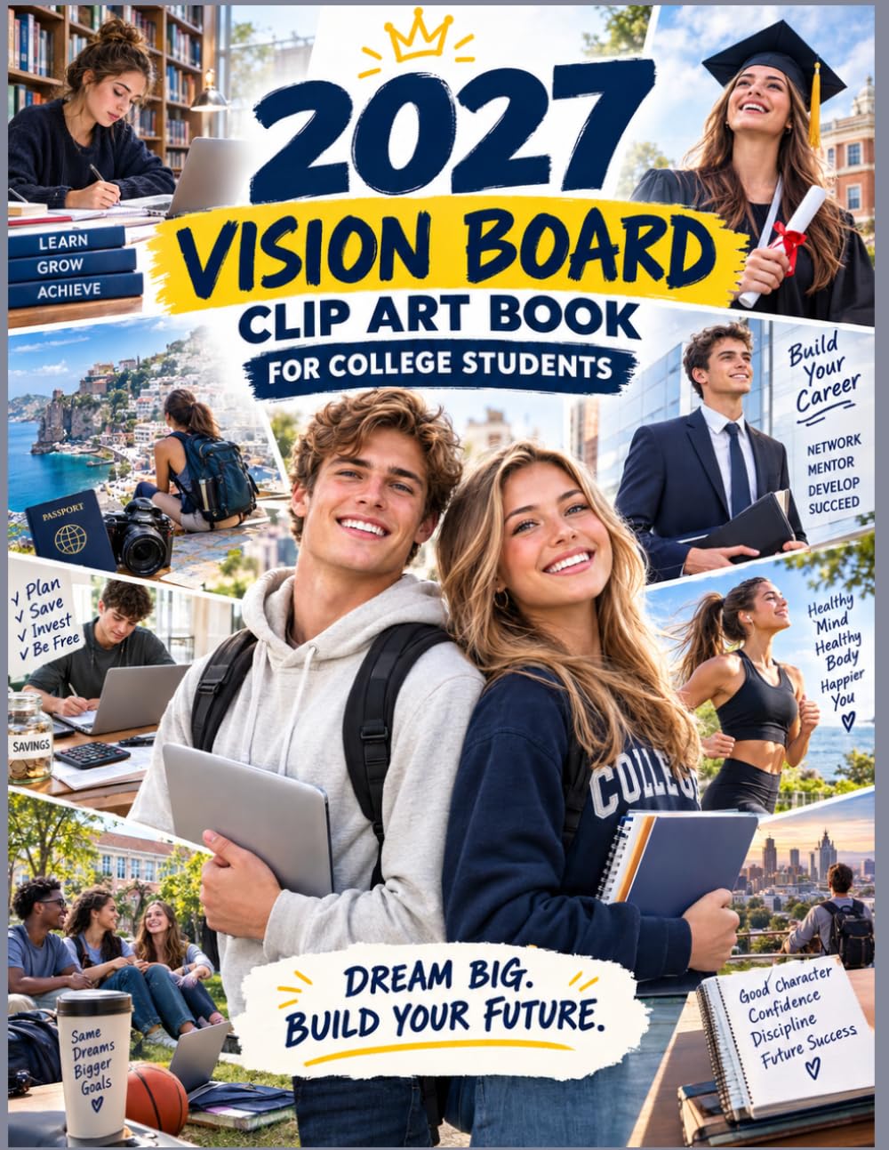 2027 Vision Board Clip Art Book for College Students: Visualize Your Dreams, Set Your Goals, and Create the Future You Want baixar o livro de graça