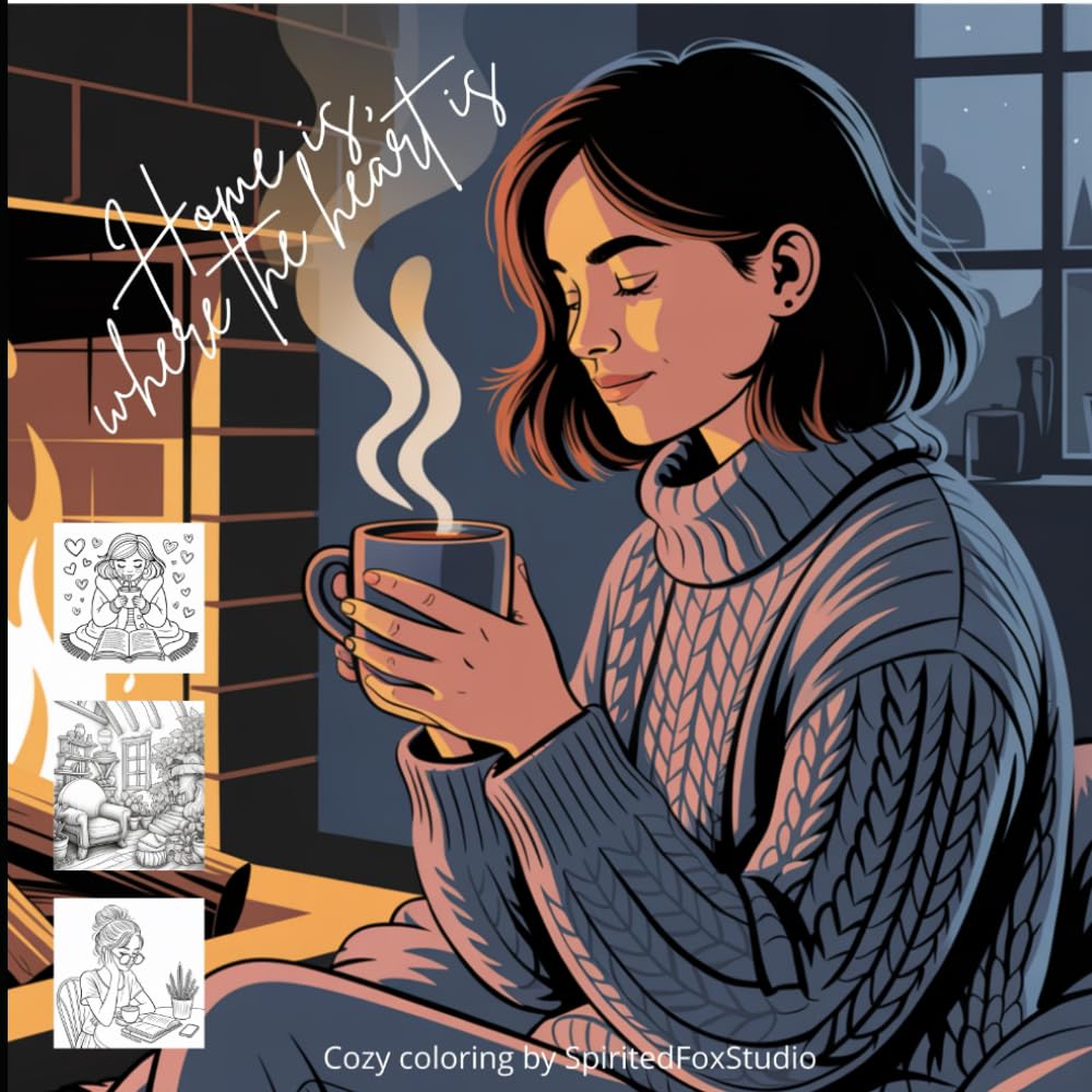 Home is where the heart is: Cozy coloring by SpiritedFoxStudio baixar o livro de graça