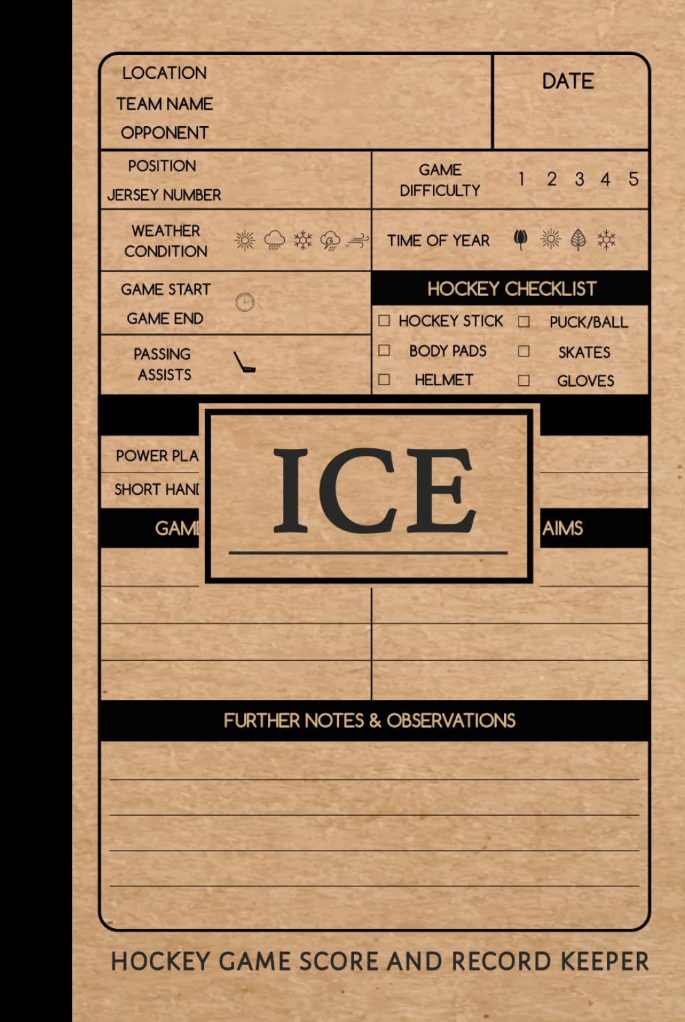ler totalmente Ice Hockey Game Score and Record Keeper: Sport Log Book. Track & Record Every Goal. Perfect for Beginners and Experienced Players. Ideal Gift for Sports Players