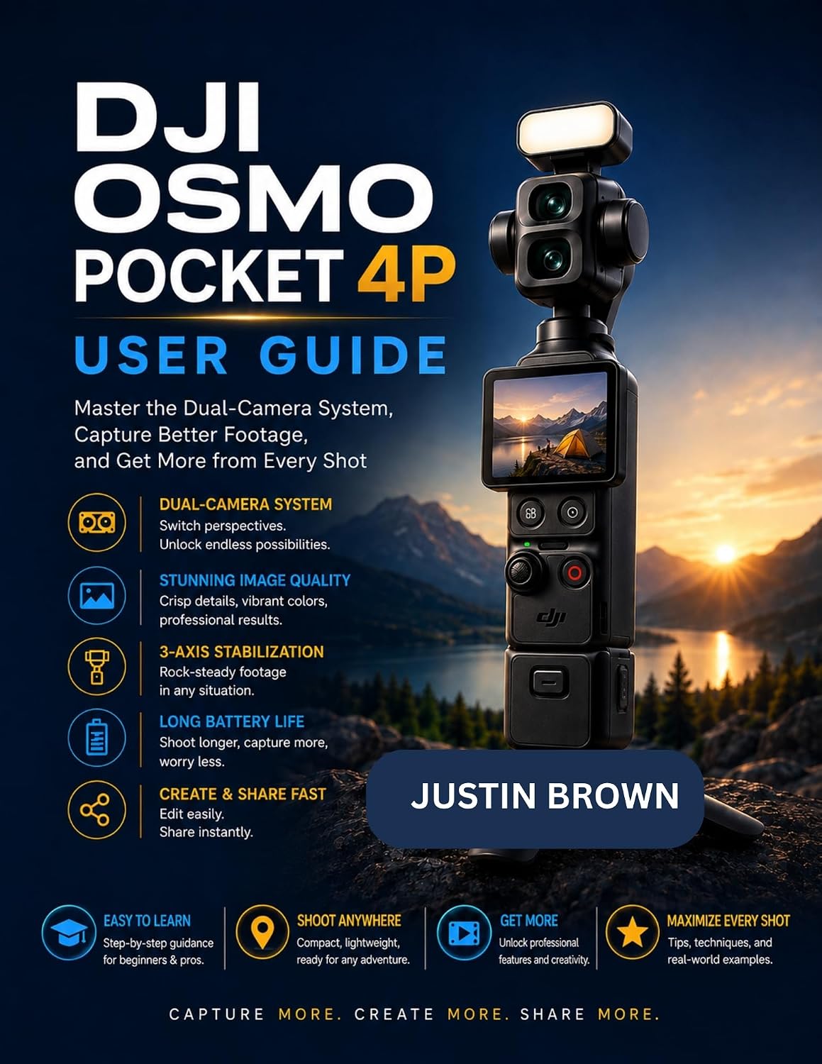 ler totalmente DJI Osmo Pocket 4P User Guide: Master the Dual-Camera System, Capture Better Footage, and Get More from Every Shot (English Edition)