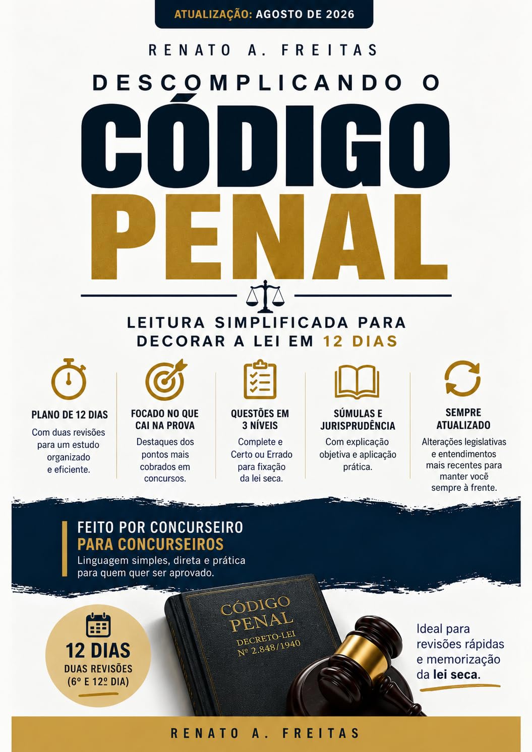ler totalmente Descomplicando o Código Penal: Leitura simplificada para decorar a lei em 12 dias