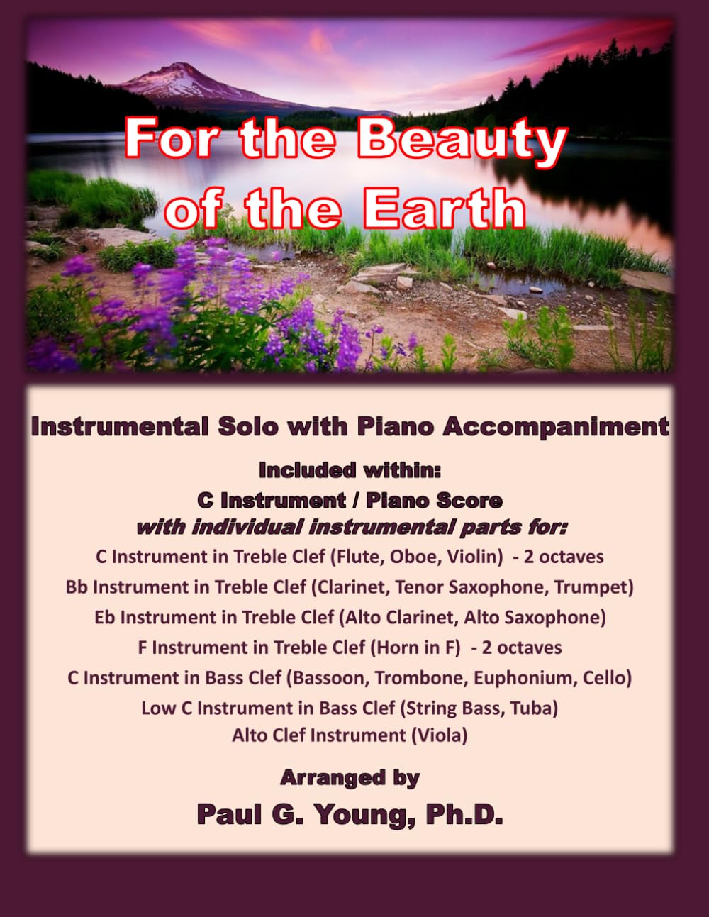 capítulo por capítulo baixar For the Beauty of the Earth: Instrumental Solo with Piano Accompaniment (Instrumental Solo with Piano Accompaniment Collection)