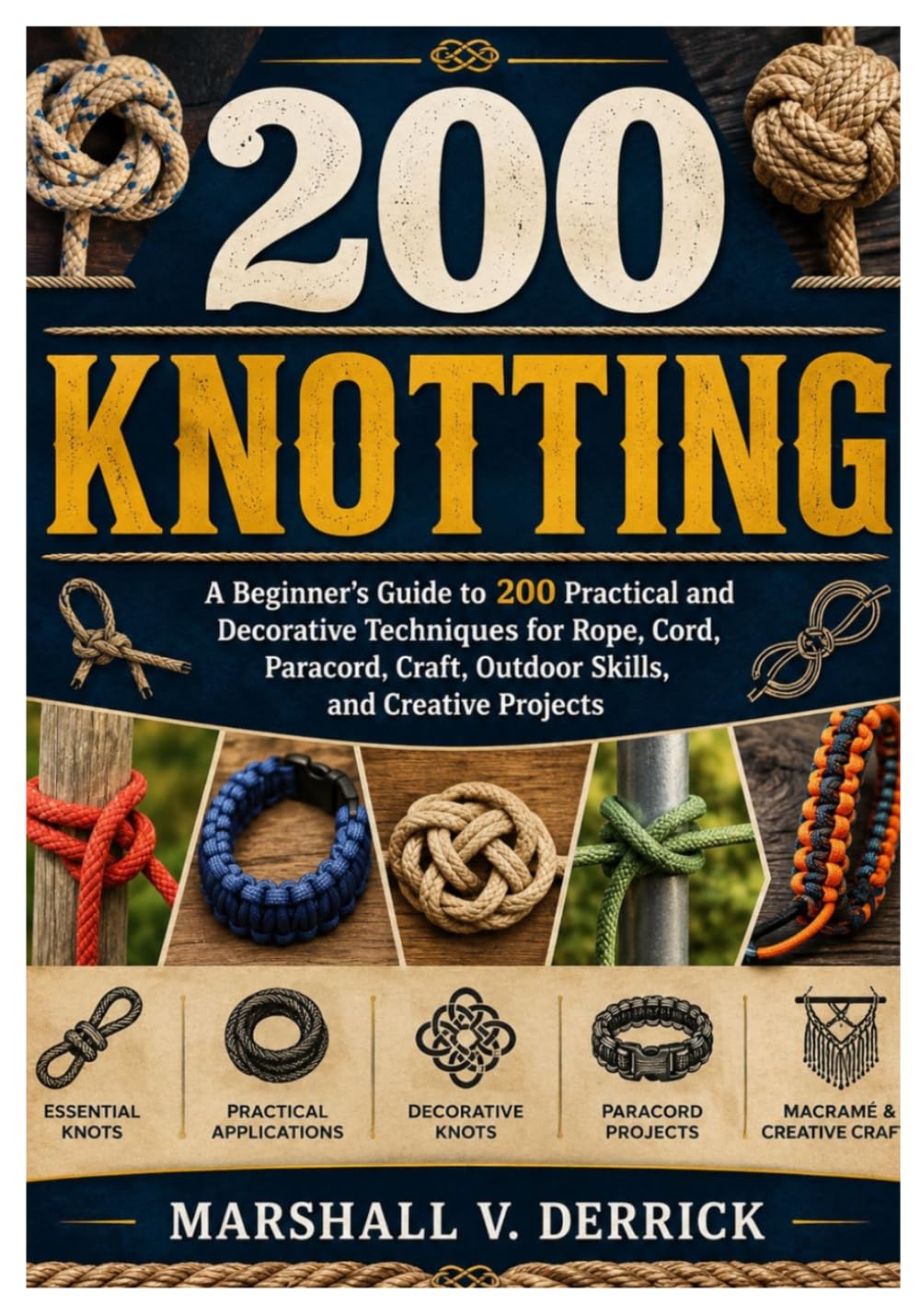 capítulo por capítulo baixar 200 KNOTTING: A Beginner’s Guide to 200 Practical and Decorative Techniques for Rope, Cord, Paracord, Craft, Outdoor Skills, and Creative Projects