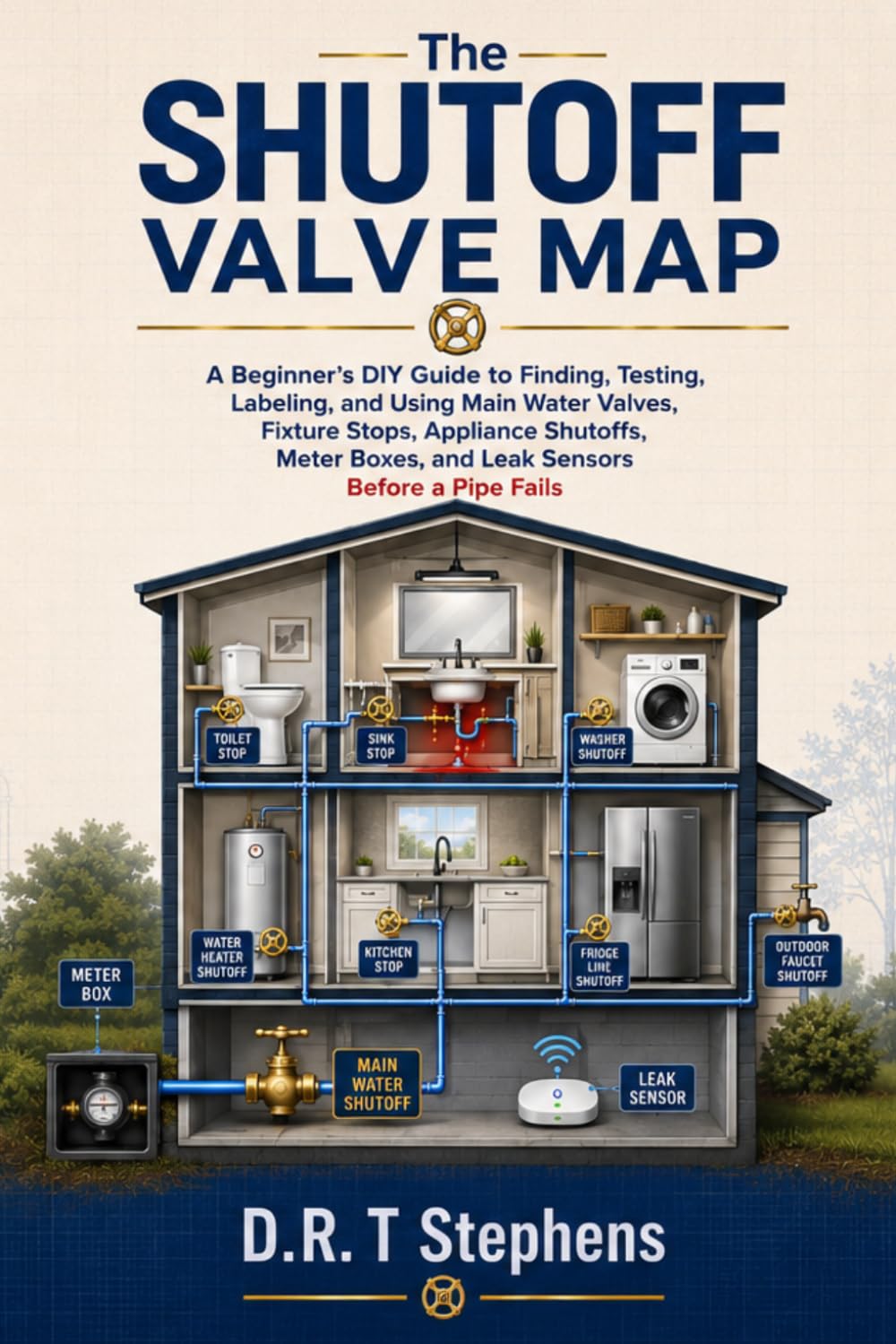 ler totalmente The Shutoff Valve Map: A Beginner's DIY Guide to Finding, Testing, Labeling, and Using Main Water Valves, Fixture Stops, Appliance Shutoffs, Meter Boxes, and Leak Sensors Before a Pipe Fails