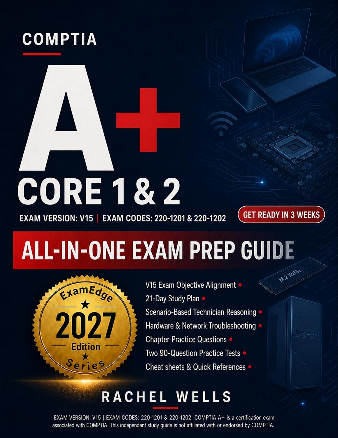 ler totalmente CompTIA A+ Core 1 & 2 All-In-One Exam Prep Guide: Full-Length Practice Tests, 21-Day Study Plan, Scenario Reasoning, Troubleshooting, Cheat sheets, and Glossary (English Edition)