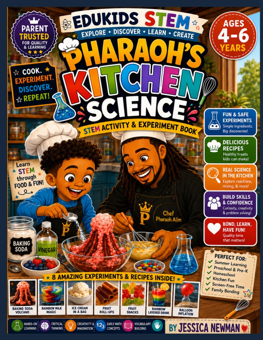 capítulo por capítulo baixar Pharaoh’s Kitchen Science STEM Activity & Experiment Book for Ages 4–6: Fun Kitchen Science Experiments, Coloring Pages, STEM Activities, Mazes,... Kids (EduKids STEM Curriculum Program)